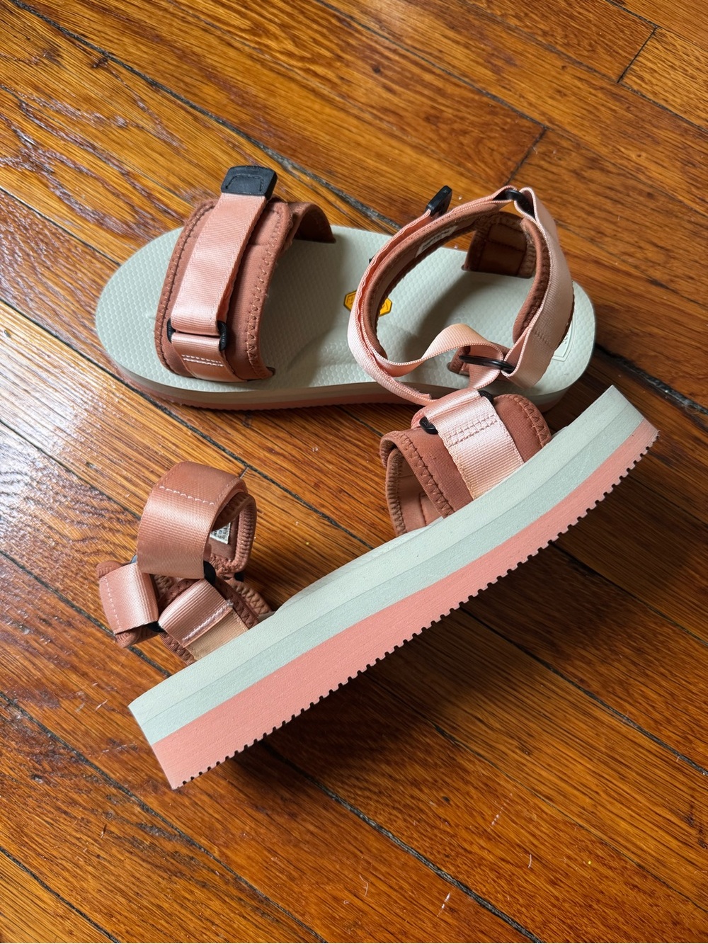Suicoke CEL-VPO Pink Platform Sandals